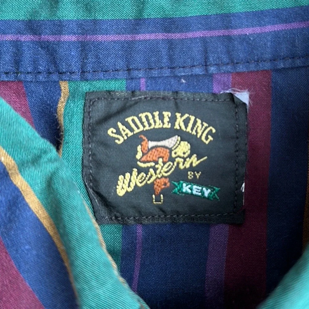 ⚡️SOLD ⚡️Vintage Western Pearl Snap Long Sleeve Shirt Men’s - Picture 4 of 4